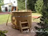 Купель из лиственницы с подогревом D=1600 мм
