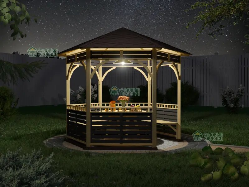 Беседка для дачи Летняя фото 7
