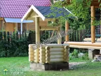 Рубленный колодец из дерева