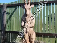 Скульптура из дерева "Горный козел"
