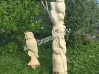 Сказочная скульптура из дерева "Леший"