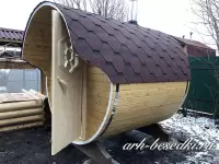 Баня бочка "Двоечка" -Длина 2 м