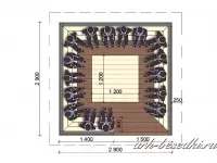 Садовая беседка "Юкка"