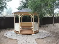 Беседка "Плетенка" шестигранная Архангельская