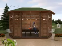 Садовая беседка \"Венге\"