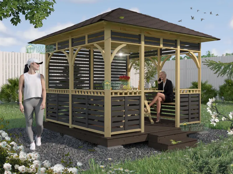 Беседка Оникс Премиум 3Х3 Фото 1
