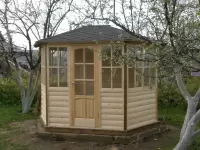 Застекленная беседка павильон