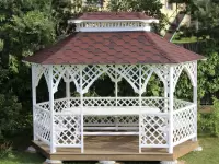 Беседка садовая \"Двина\" размер 2500х4300 овальная
