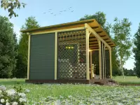 Веранда в современном стиле «GREEN HOUSE», размером 3х6м №4