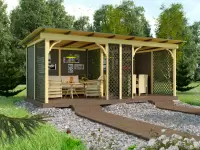 Веранда в современном стиле «GREEN HOUSE», размером 3х6м №1