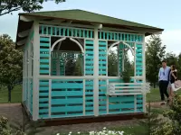 Беседка-навес 3х4 \"Аквамарин\"
