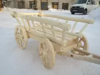 Садовая декоративная тележка малая