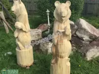 Скульптура "Медведь с бочонком"