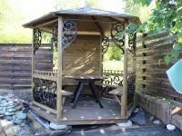 Беседка ажурная \"Черная ковка\"