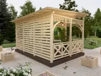 Беседка "Маранта L" 3х4,5 открытого типа по акции «Все включено» №4